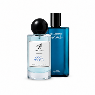 A&S Cool Water Inspired perfume bottle by Amir & Sons with mint vanilla bergamot notes