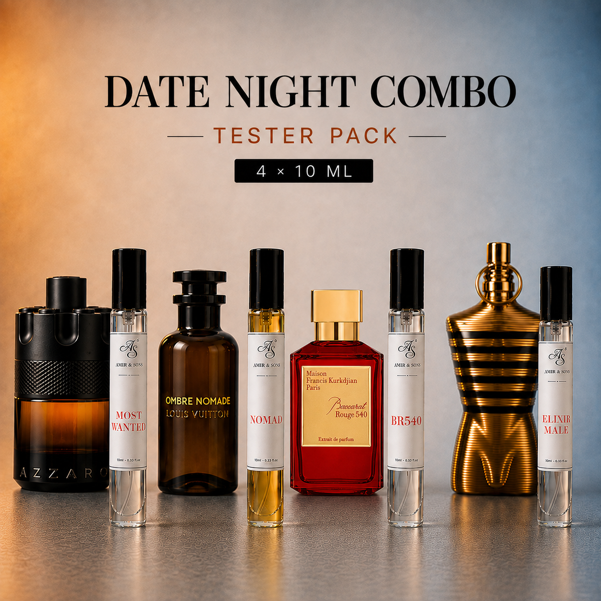 A&S Date Night Combo – Tester Pack (4 × 10ml)