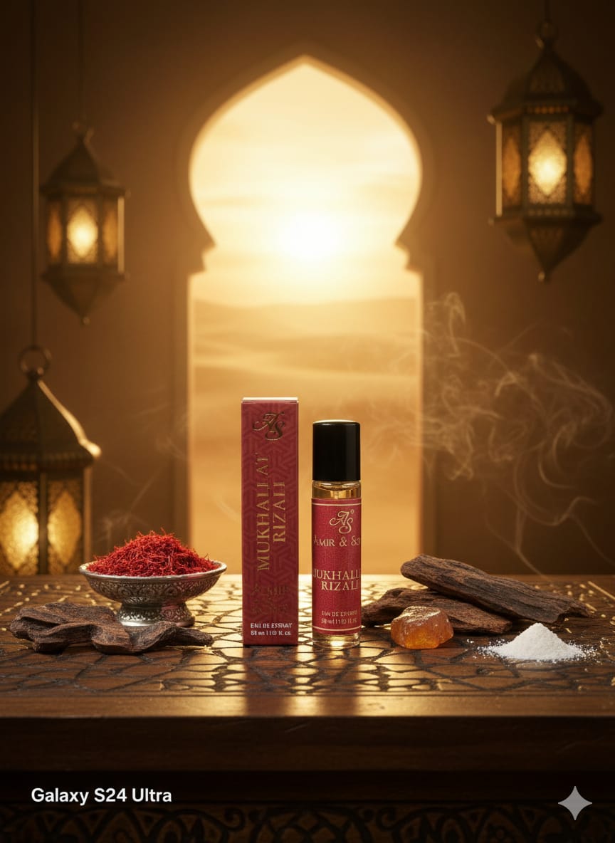 Mukhallat Rizali – Sweet Amber Saffron Perfume