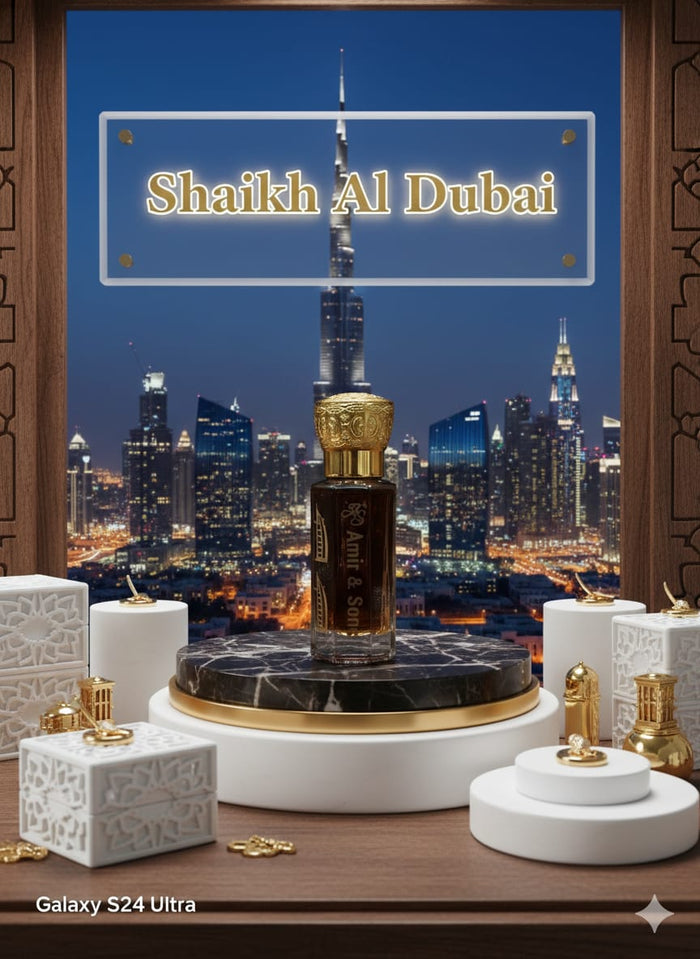 Shaikh Al Dubai Attar – A Royal Blend of Oud, Amber & Saffron 12ml
