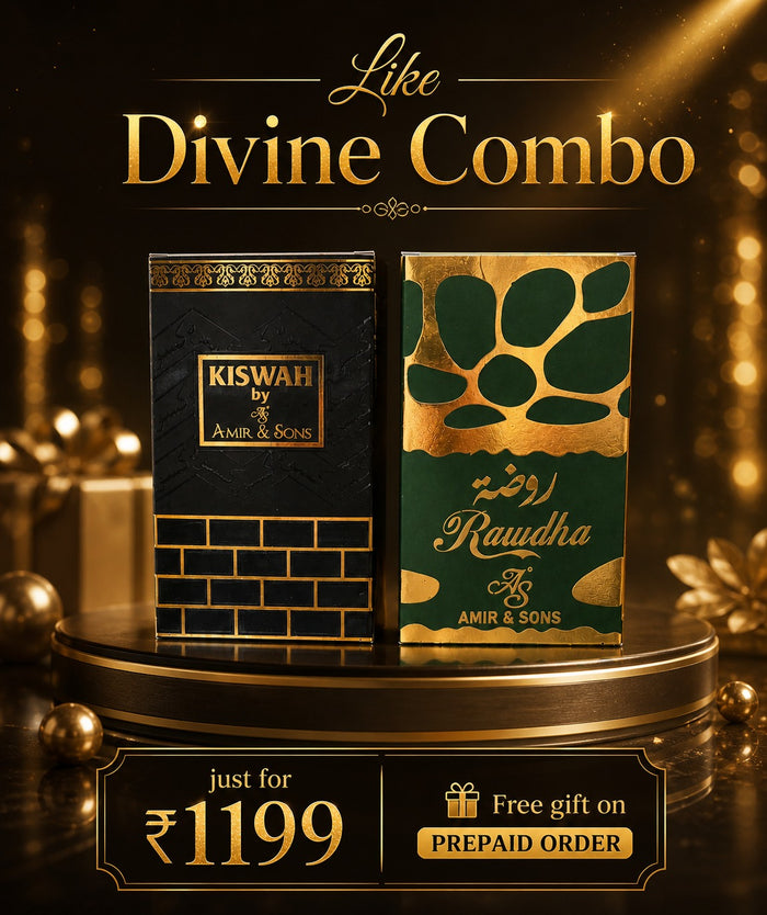 Rawdha & Kiswah Attar Combo – Madina & Makkah Gift Set
