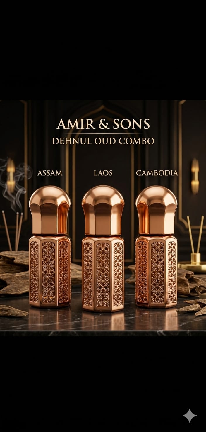 DEHNUL OUD COMBO :Three Origins. Three Personalities. One Exceptional Oud Experience.