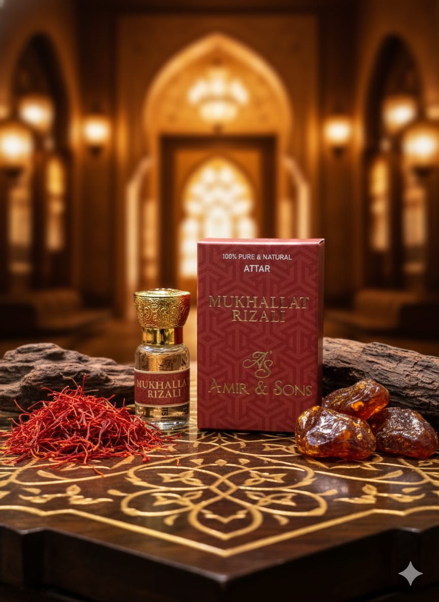 Mukhallat Rizali 6ml attar – Sweet Amber Saffron