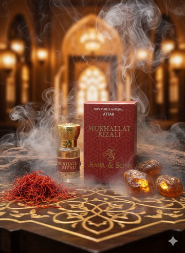 Mukhallat Rizali 6ml attar – Sweet Amber Saffron