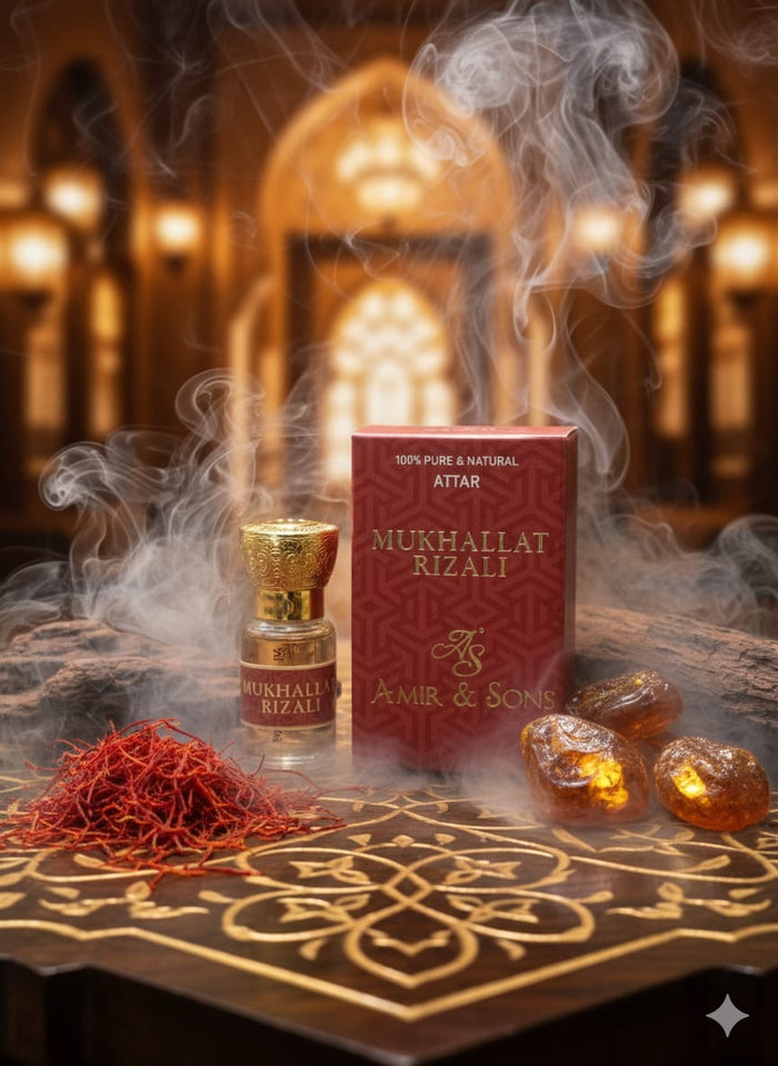 Mukhallat Rizali 6ml attar – Sweet Amber Saffron